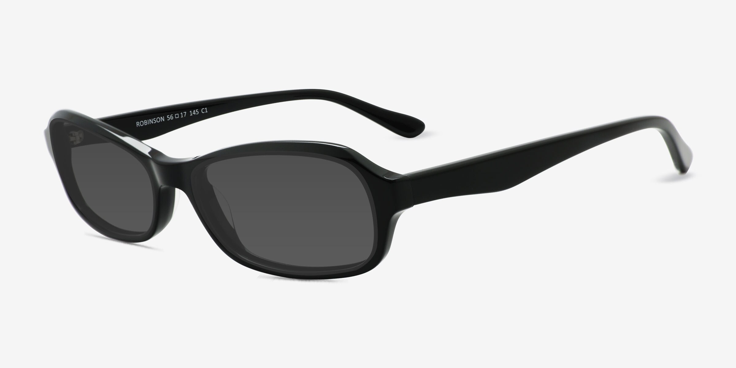 Robinson - Cat Eye Black Frame Prescription Sunglasses 