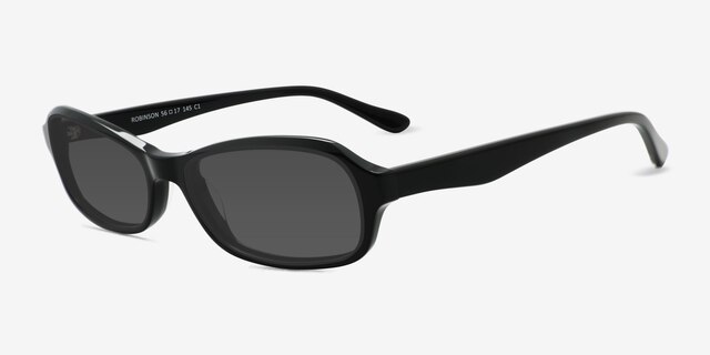 Robinson Black AcetateSunglass Frames from EyeBuyDirect, Angle View