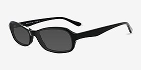 Robinson Noir Acétate Soleil de Lunette de vue d'EyeBuyDirect, Vue d'Angle