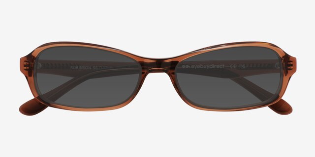 Robinson Brown AcetateSunglass Frames from EyeBuyDirect, Closed View