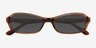 Robinson Brown AcetateSunglass Frames from EyeBuyDirect, Closed View