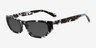 Price Blue Tortoise AcetateSunglass Frames from EyeBuyDirect, Angle View