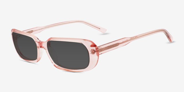 Freeman Pink AcetateSunglass Frames from EyeBuyDirect, Angle View