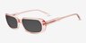 Freeman Pink AcetateSunglass Frames from EyeBuyDirect, Angle View