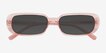 Freeman Pink AcetateSunglass Frames from EyeBuyDirect, Closed View
