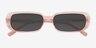 Freeman Pink AcetateSunglass Frames from EyeBuyDirect, Closed View