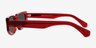 Cooke Red AcetateSunglass Frames from EyeBuyDirect, Side View
