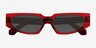 Cooke Red AcetateSunglass Frames from EyeBuyDirect, Closed View