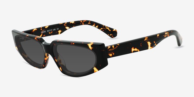 Cooke Tortoise AcetateSunglass Frames from EyeBuyDirect, Angle View