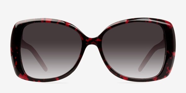 Angelo Black/Red Plastic Sunglass Frames