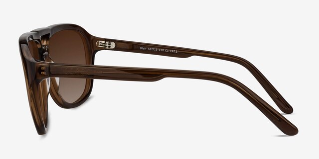 Blair Brown AcetateSunglass Frames from EyeBuyDirect, Side View