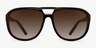 Blair Black AcetateSunglass Frames from EyeBuyDirect, Front View