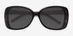 Marilyn Black Red AcetateSunglass Frames from EyeBuyDirect, Closed View