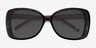 Marilyn Black Red AcetateSunglass Frames from EyeBuyDirect, Closed View