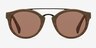 Enzo Brown & Striped Acetate-metalSunglass Frames from EyeBuyDirect, Front View