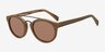 Enzo Brown & Striped Acetate-metalSunglass Frames from EyeBuyDirect, Angle View