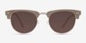 The Hamptons Oak & Silver Acetate-metalSunglass Frames from EyeBuyDirect, Front View