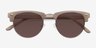 The Hamptons Oak & Silver Acetate-metalSunglass Frames from EyeBuyDirect, Closed View