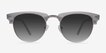 The Hamptons Clear Silver Acetate, MetalSunglass Frames from EyeBuyDirect, Front View