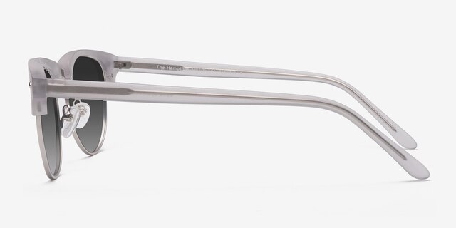 The Hamptons Clear Silver Acetate-metalSunglass Frames from EyeBuyDirect, Side View