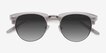 The Hamptons Clear Silver Acetate, MetalSunglass Frames from EyeBuyDirect, Closed View