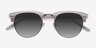 The Hamptons Clear Silver Acetate-metalSunglass Frames from EyeBuyDirect, Closed View