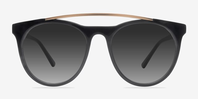 Miami Vice Black AcetateSunglass Frames from EyeBuyDirect, Front View