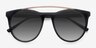 Miami Vice Black AcetateSunglass Frames from EyeBuyDirect, Closed View