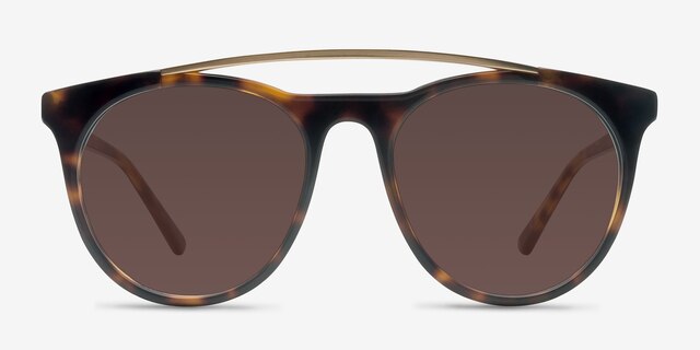 Miami Vice Tortoise AcetateSunglass Frames from EyeBuyDirect, Front View