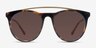 Miami Vice Tortoise AcetateSunglass Frames from EyeBuyDirect, Front View
