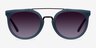 Bali Blue & Silver Acetate-metalSunglass Frames from EyeBuyDirect, Front View