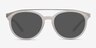 Morning Breeze Matte White Acetate-metalSunglass Frames from EyeBuyDirect, Front View