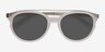 Morning Breeze Matte White Acetate-metalSunglass Frames from EyeBuyDirect, Closed View