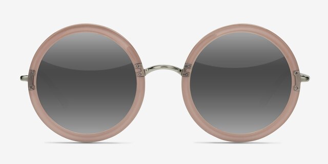 Joplin Clear Beige AcetateSunglass Frames from EyeBuyDirect, Front View