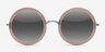 Joplin Clear Beige AcetateSunglass Frames from EyeBuyDirect, Front View