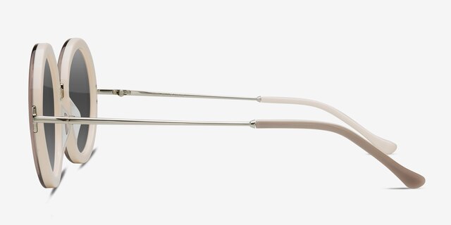 Joplin Clear Beige AcetateSunglass Frames from EyeBuyDirect, Side View