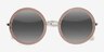 Joplin Clear Beige AcetateSunglass Frames from EyeBuyDirect, Closed View