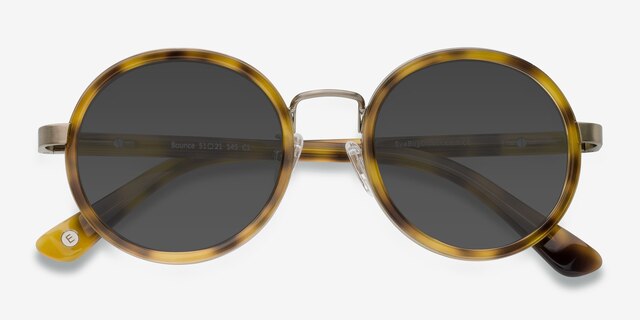 Bounce Tortoise AcetateSunglass Frames from EyeBuyDirect, Closed View