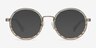 Bounce Brown Striped AcetateSunglass Frames from EyeBuyDirect, Front View