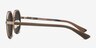 Bounce Brown Wood-textureSunglass Frames from EyeBuyDirect, Side View