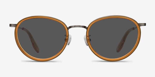 Sun Tea Brown AcetateSunglass Frames from EyeBuyDirect, Front View
