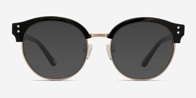 Limoncello Black Acetate-metalSunglass Frames from EyeBuyDirect, Front View