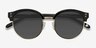 Limoncello Black Acetate-metalSunglass Frames from EyeBuyDirect, Closed View