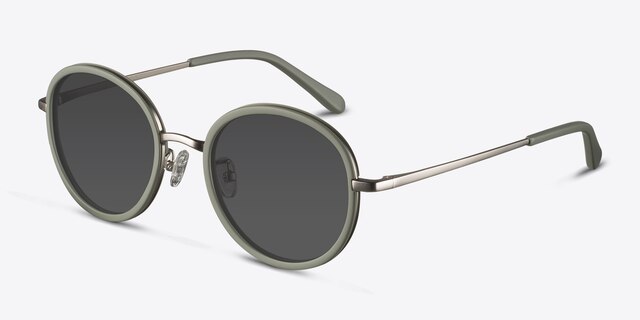 Cactus Green AcetateSunglass Frames from EyeBuyDirect, Angle View