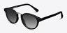 Major Noir AcétateSoleil de Lunette de vue d'EyeBuyDirect, Vue d'Angle