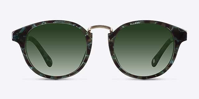 Major Green AcetateSunglass Frames from EyeBuyDirect, Front View