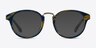 Major Blue Striped AcetateSunglass Frames from EyeBuyDirect, Front View