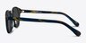 Major Blue Striped AcetateSunglass Frames from EyeBuyDirect, Side View