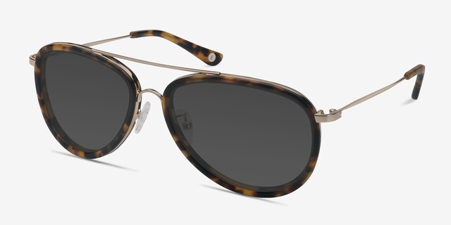 Duke Tortoise AcetateSunglass Frames from EyeBuyDirect, Angle View