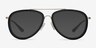 Duke Black AcetateSunglass Frames from EyeBuyDirect, Front View